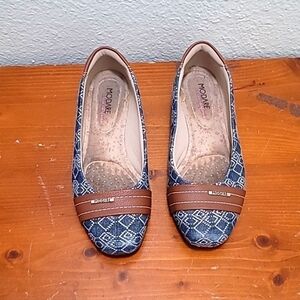 MODARE WOMEN'S  ULTRA COMFORT CASUAL SLIP ON LOAFERS FABRIC SHOES SIZE 6